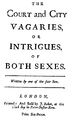 The Court and City Vagaries