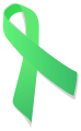 Bright green ribbon