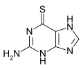 Chemical structure of Tioguanine