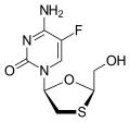 Emtricitabine structure