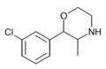 Structure of 3-Chlorophenmetrazine