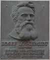 Johann Josef Loschmidt portrait plaque