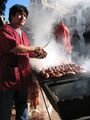 Choripán stand at Plaza de Mayo, Buenos Aires