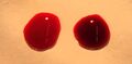 Drops of blood