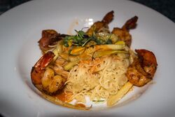 Angel Hair Pasta or Zucchini noodles