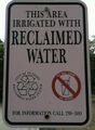 Reclaimed Water Sign Dunedin FL