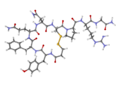 Desmopressin ball-and-stick model