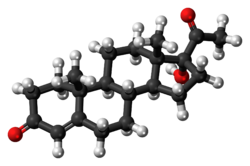 17-Hydroxyprogesterone-3D-balls