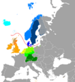 Europe Germanic languages