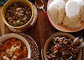 Nsima with relishes