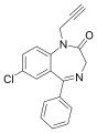 Chemical structure of Pinazepam
