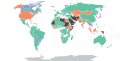 Map of legal drinking ages around the world