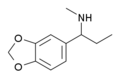 Structure of 1-Methylamino-1-(3,4-methylenedioxyphenyl)propane