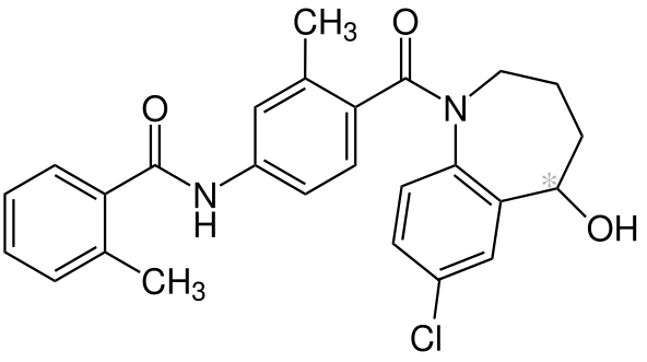 File:(RS)-Tolvaptan Structural Formula V1.svg