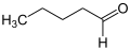 Structural formula of Pentanal