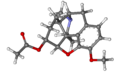 Ball-and-stick model of Acetyldihydrocodeine
