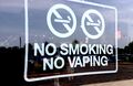 No Vaping Sign