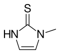 Chemical structure of Methimazole