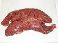 Hanger steak raw