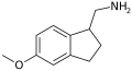 Chemical structure of 1-Aminomethyl-5-methoxyindane