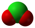 Chlorite 3D van der Waals model
