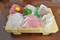 Assorted sashimi platter