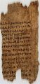 Fragment of the Hippocratic oath on papyrus