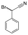 2-bromo-2-phenylacetonitrile 2D skeletal structure