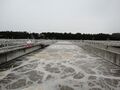 Aeration tank of activated sludge sewage treatment plant near Adelaide