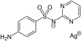 Structural formula of Silver sulfadiazine
