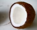 Broken coconut
