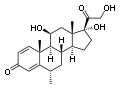 Chemical structure of Methylprednisolone