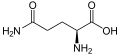 L-Glutamine Structure