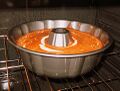 Angel food cake in pan