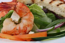 Grilled shrimp salad