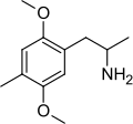 2D structure of 2,5-Dimethoxy-4-methylamphetamine