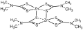 Zinc bis(dimethyldithiocarbamate) dimer structure