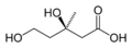 Mevalonic acid 2D skeletal