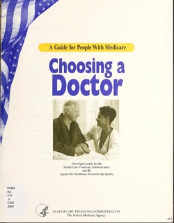 Choosing a doctor - a guide for people with Medicare