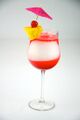 A refreshing Strawberry Piña Colada