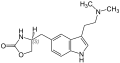 Chemical structure of Zolmitriptan