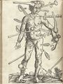 Wound Man from Hans von Gersdorff's "Feldbuch der Wundarzney"