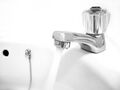 A running faucet, often associated with the calming sound of water.
