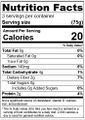 Palmini Nutrition Label
