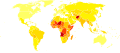 Lower respiratory infections world map - DALY - WHO2004