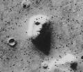 The famous "Face on Mars" from Viking 1