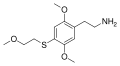 Chemical structure of 2C-T-13