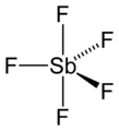 Antimony pentafluoride 2D structure