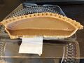 Half of a pumpkin pie