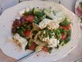 Traditional Greek salad from Thessaloniki
